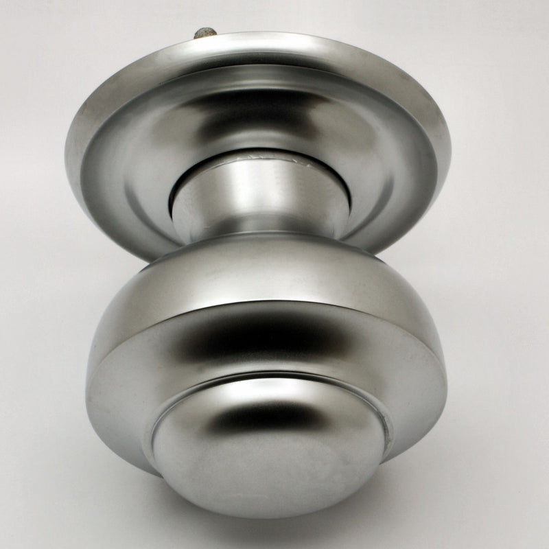 Traditional Victorian Style Centre Door Knob - Matt Chrome - G Johns & Sons Ltd - Architectural Ironmongery