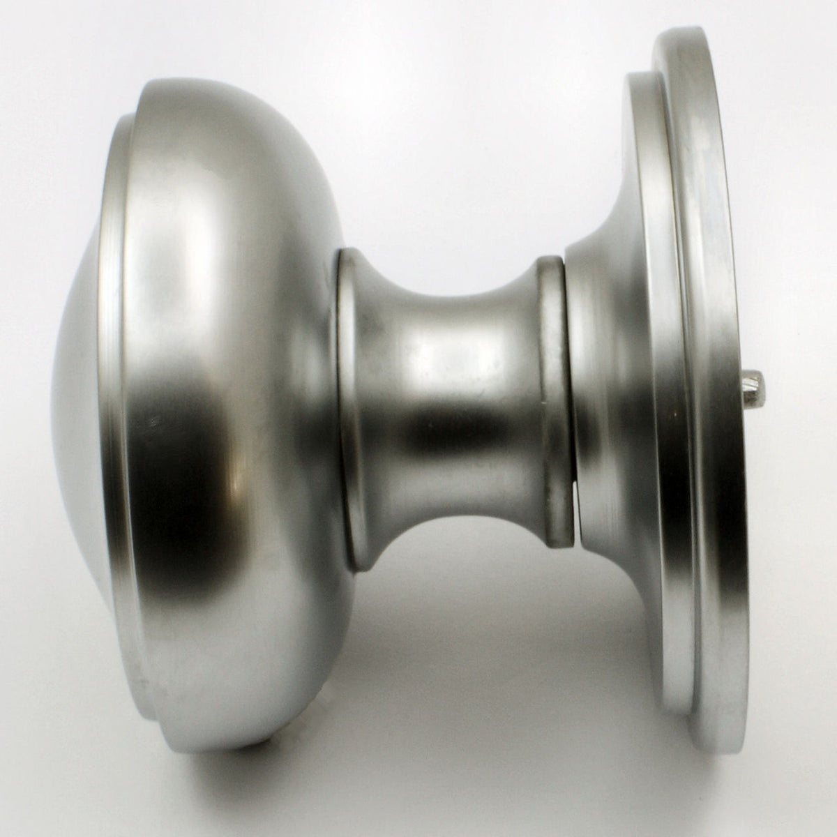 Princess Pattern - Front Door Knob - Matt Chrome - G Johns & Sons Ltd - Architectural Ironmongery
