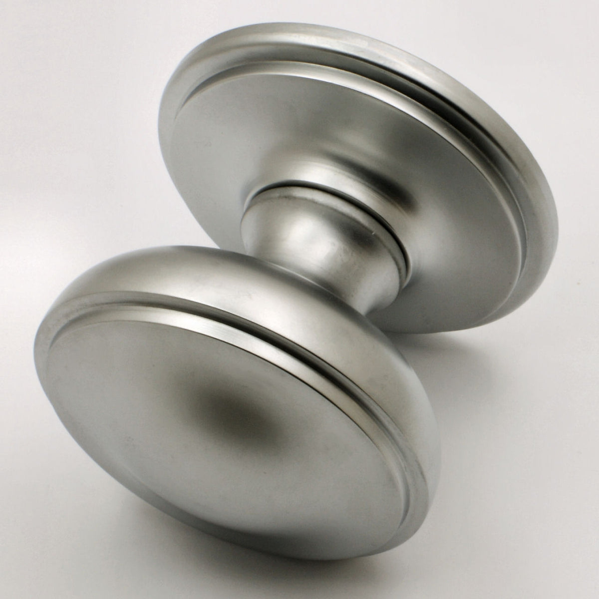 Princess Pattern - Front Door Knob - Matt Chrome - G Johns & Sons Ltd - Architectural Ironmongery