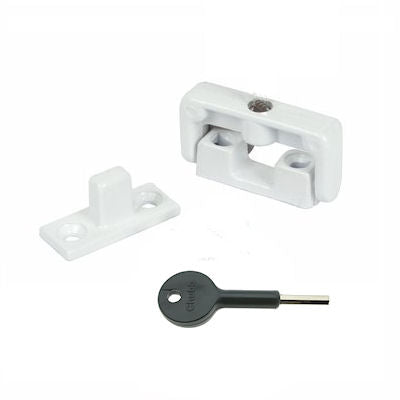 Casement Window Lock - White Finish