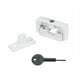 Flip Over Hinged Casement Window Lock - White