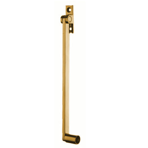 Pivoting Roller Stay For Fanlight Windows - Polished Brass