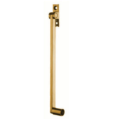 Pivoting Roller Stay For Fanlight Windows - Polished Brass (Lacquered)