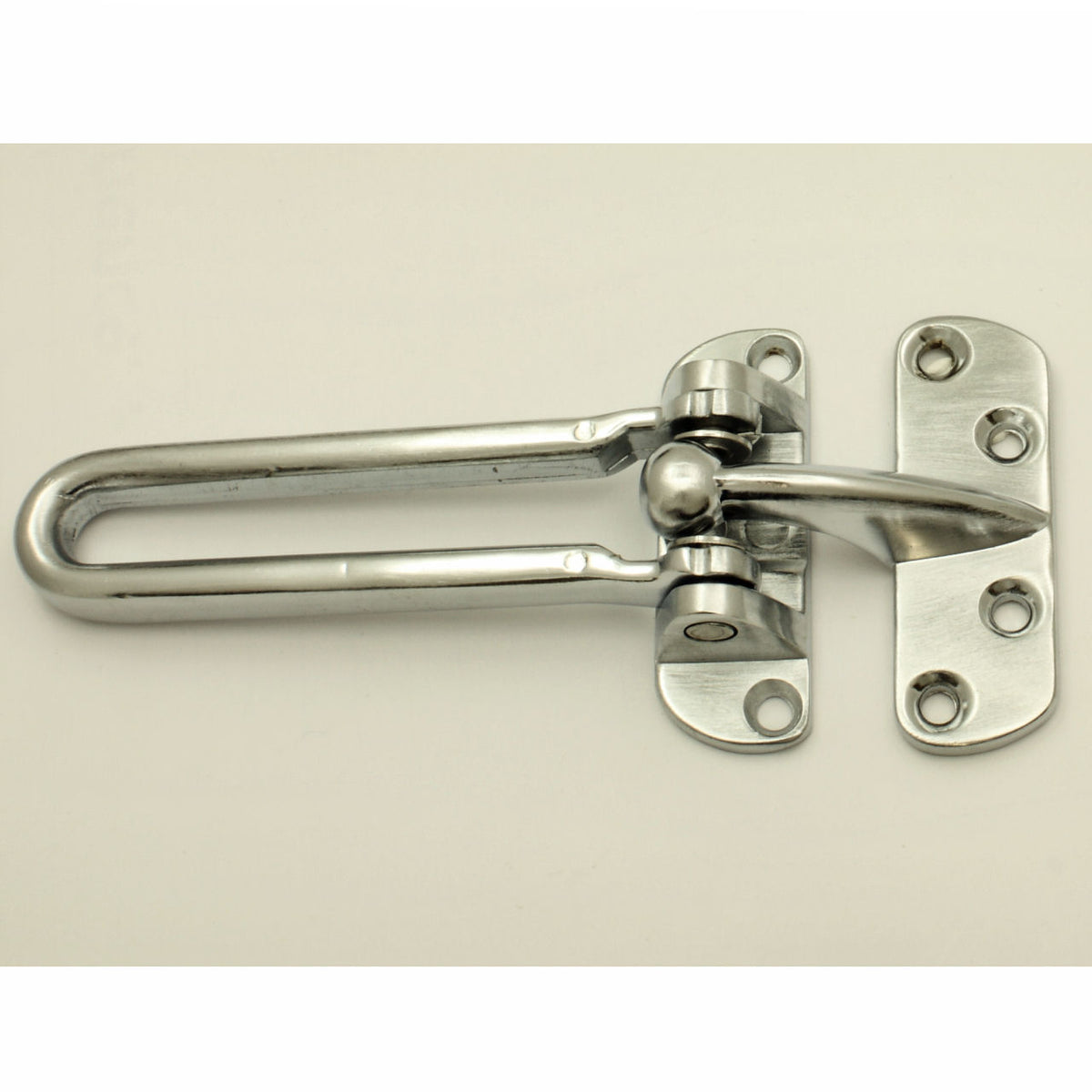 Front Door Guard (Hotel Room Guard) - Satin Chrome - G Johns & Sons Ltd - Architectural Ironmongery
