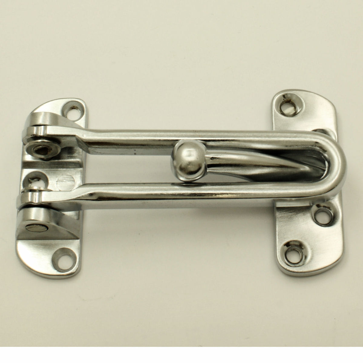 Front Door Guard (Hotel Room Guard) - Satin Chrome - G Johns & Sons Ltd - Architectural Ironmongery