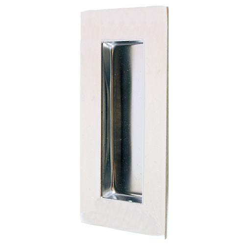 Contemporary Rectangular Design Flush Pull Handle - Polished Stainless Steel