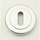 Standard Profile Round Escutcheon - Polished Chrome