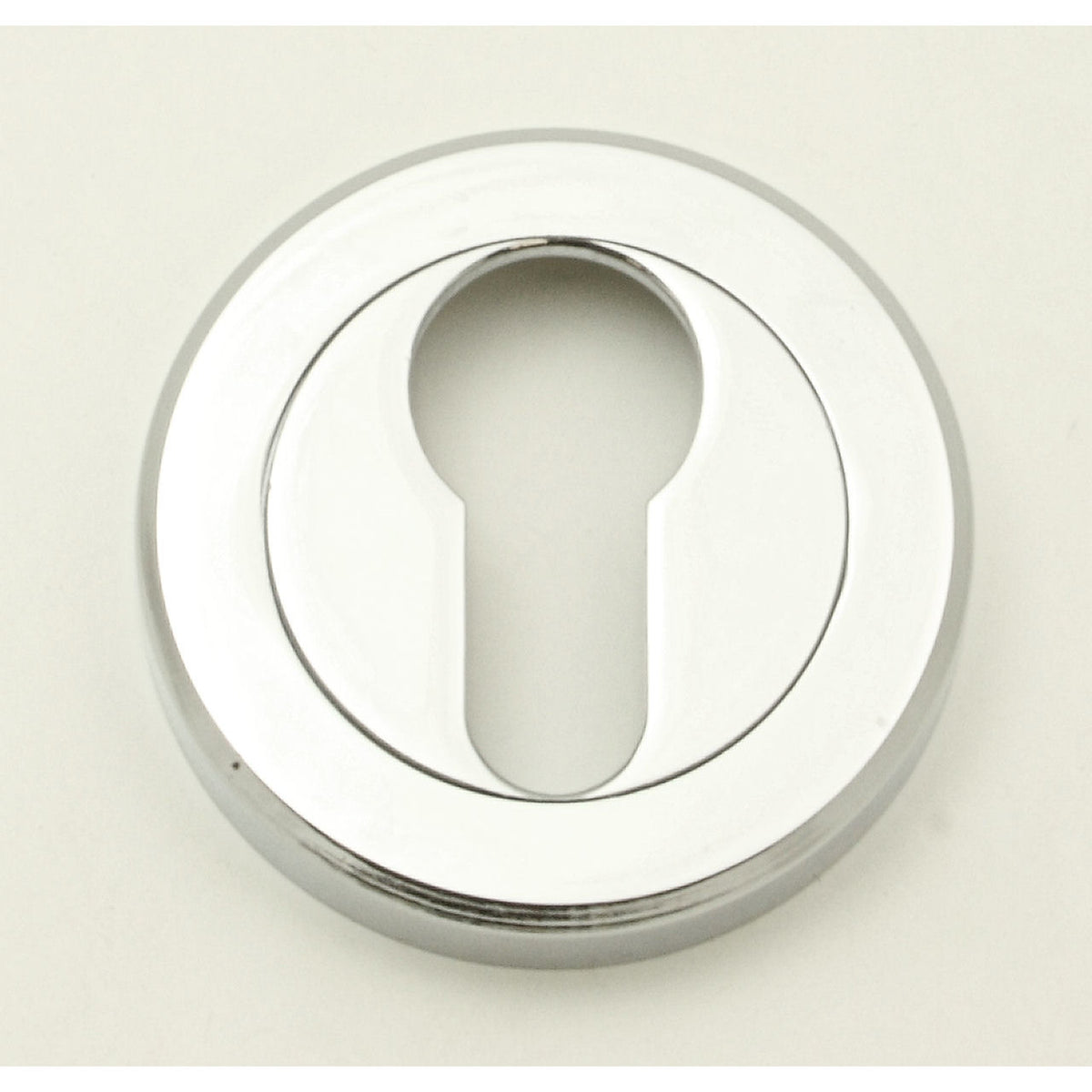 Edge Lever - Round Rose Door Handles - Serozzetta M Collection - Polished Chrome - G Johns & Sons Ltd - Architectural Ironmongery