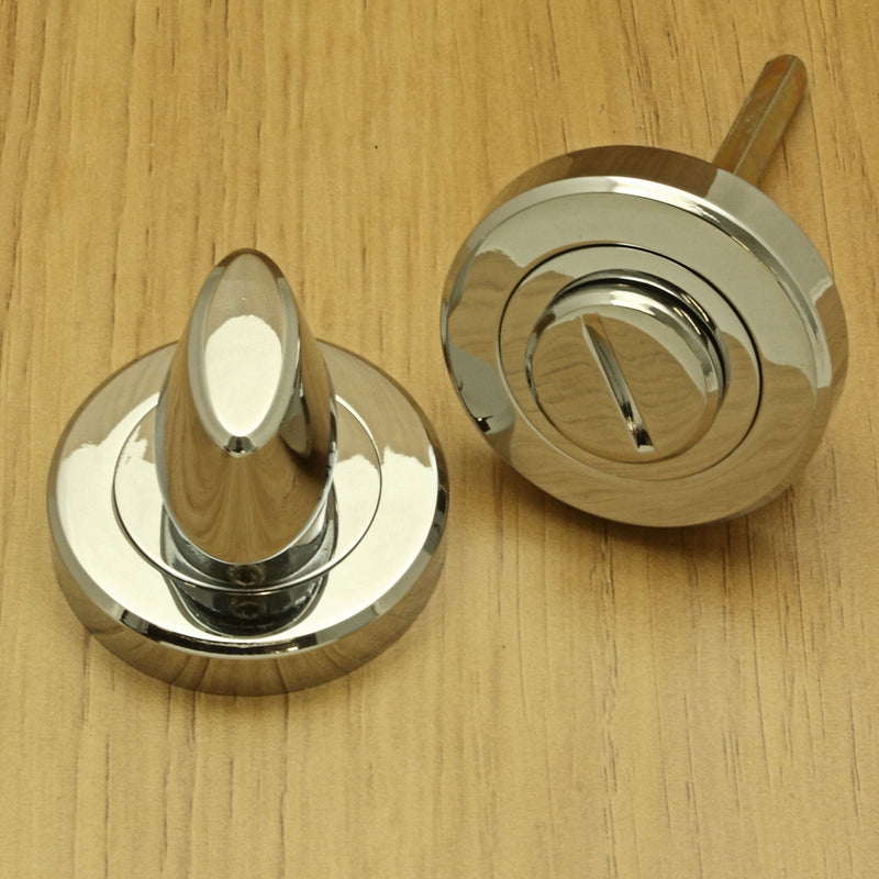 Edge Lever - Round Rose Door Handles - Serozzetta M Collection - Polished Chrome - G Johns & Sons Ltd - Architectural Ironmongery