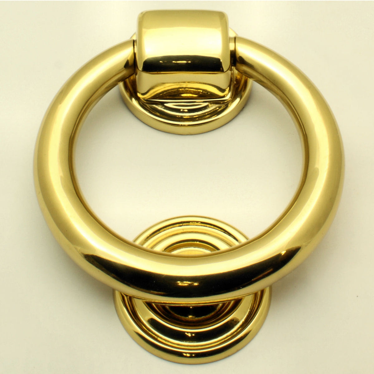 Ring Door Knocker - Polished Brass