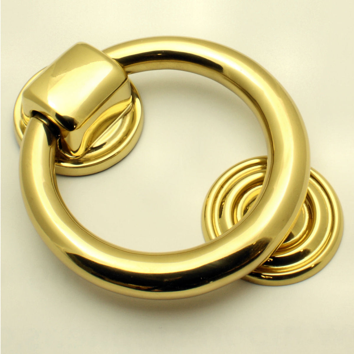 Ring Door Knocker - Polished Brass