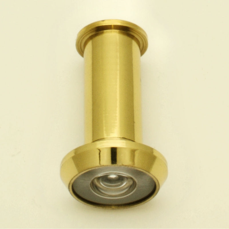 180 Degree Wide Angle Door Viewer - Polished Brass - G Johns & Sons Ltd - Architectural Ironmongery