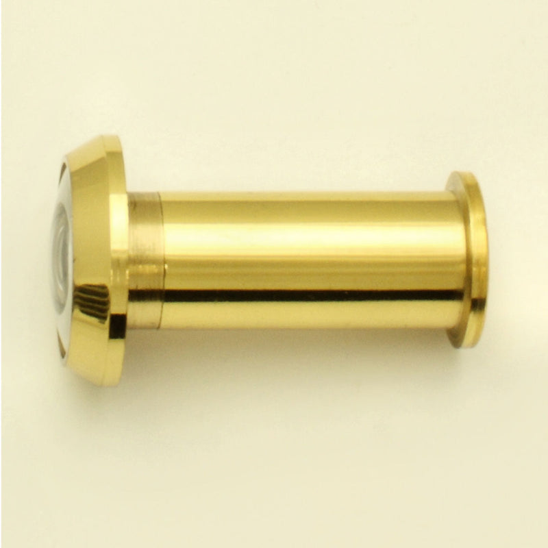180 Degree Wide Angle Door Viewer - Polished Brass - G Johns & Sons Ltd - Architectural Ironmongery