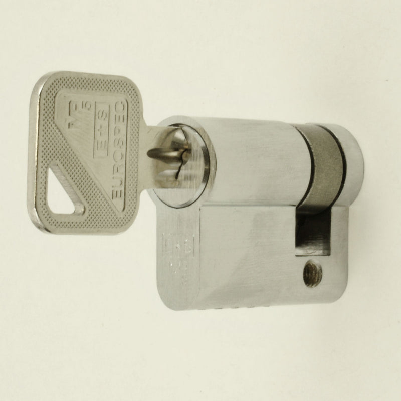 Eurospec 5 Pin - Euro Profile Single Cylinders - Satin Chrome - G Johns & Sons Ltd - Architectural Ironmongery