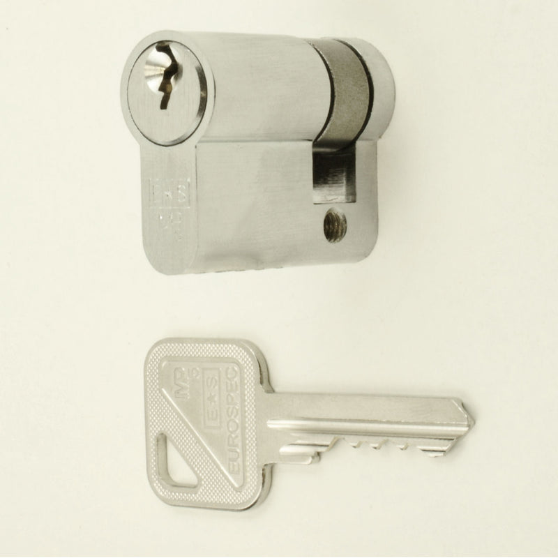 Eurospec 5 Pin - Euro Profile Single Cylinders - Satin Chrome - G Johns & Sons Ltd - Architectural Ironmongery