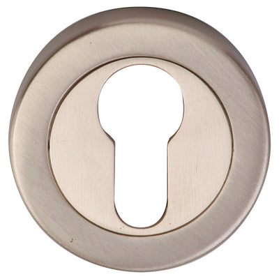 Euro Profile Round Escutcheon - Satin Nickel