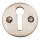 Round Open Escutcheon Key Hole Cover - Satin Nickel