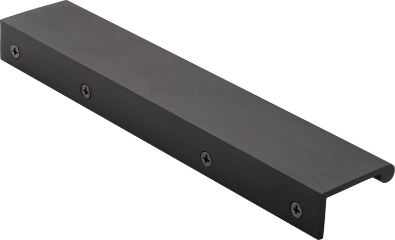 Rear Fixing Finger Edge Pull - With Rounded Edge Design - Available In 3 Sizes - Matt Bronze