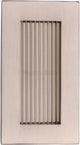Rectangular Reeded Flush Pull Handle For Sliding Pocket Doors - Three Sizes Available - Satin Nickel