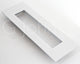 Rectangular Design Flush Pull Handle - 150mm x 50mm - Matt White