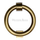 Traditional Ring Door Knocker - Antique Brass (Gloss Lacquered)