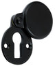 Round Covered Escutcheon Key Hole Cover - Matt Black