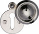 Round Covered Escutcheon Key Hole Cover - Polished Nickel