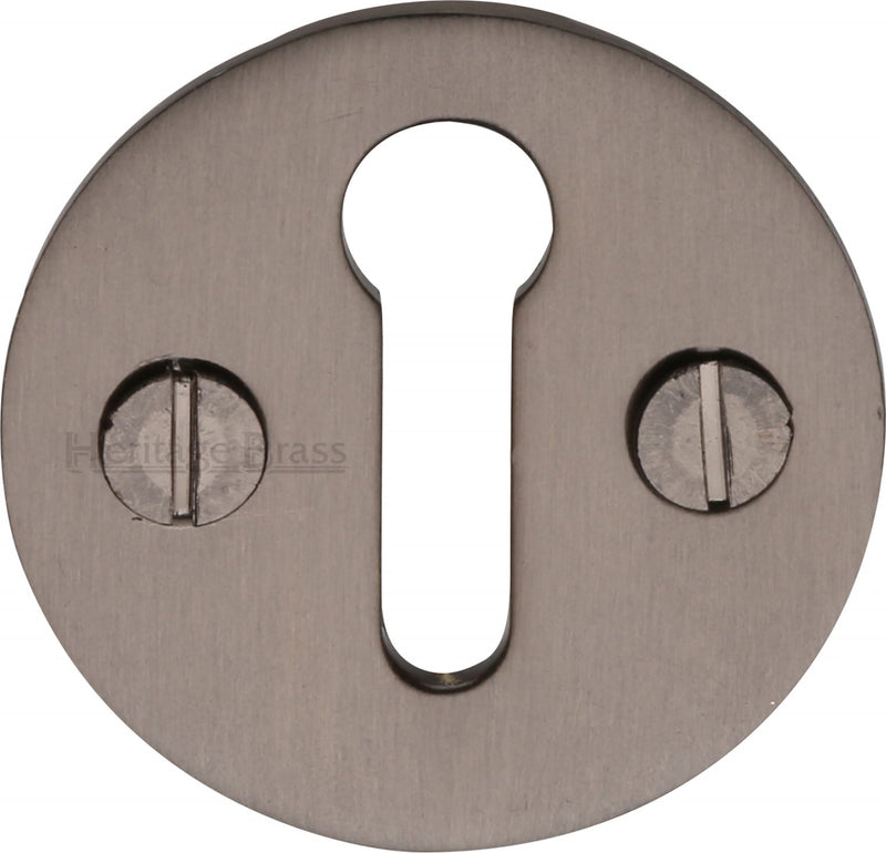 Round Open Escutcheon Key Hole Cover - Matt Bronze - Each