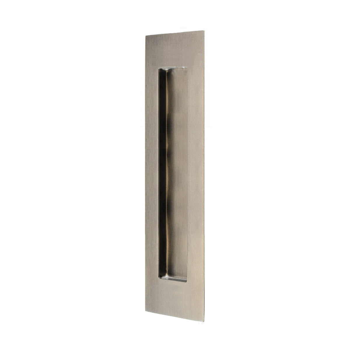 Large Rectangular Design Flush Pull Handle For Sliding Doors - 220mm Long x 55mm Wide - Satin Stainless Steel