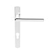 Rosa Narrow Style Multi Point Door Lever Handles - 92mm Euro Centres - 123.5mm Bolt Centres - 220mm x 26mm Back Plate - Polished Chrome