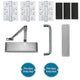 Single Door Lobby / Corridor Ironmongery Kit - Suitable For FD30 & FD60 Fire Doors - Satin Stainless Steel Ironmongery