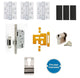 Single Locking Cupboard Door - Ironmongery Kit - Suitable For FD30 & FD60 Fire Doors - Satin Stainless Steel Ironmongery