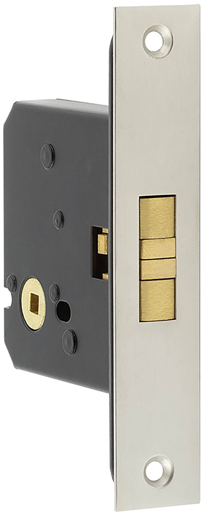 Sliding Door - Bathroom Claw Lock - 76mm Case Depth - Satin Chrome - Closed