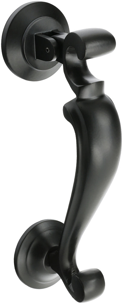 Slim Doctor Design Front Door Knocker - Matt Black