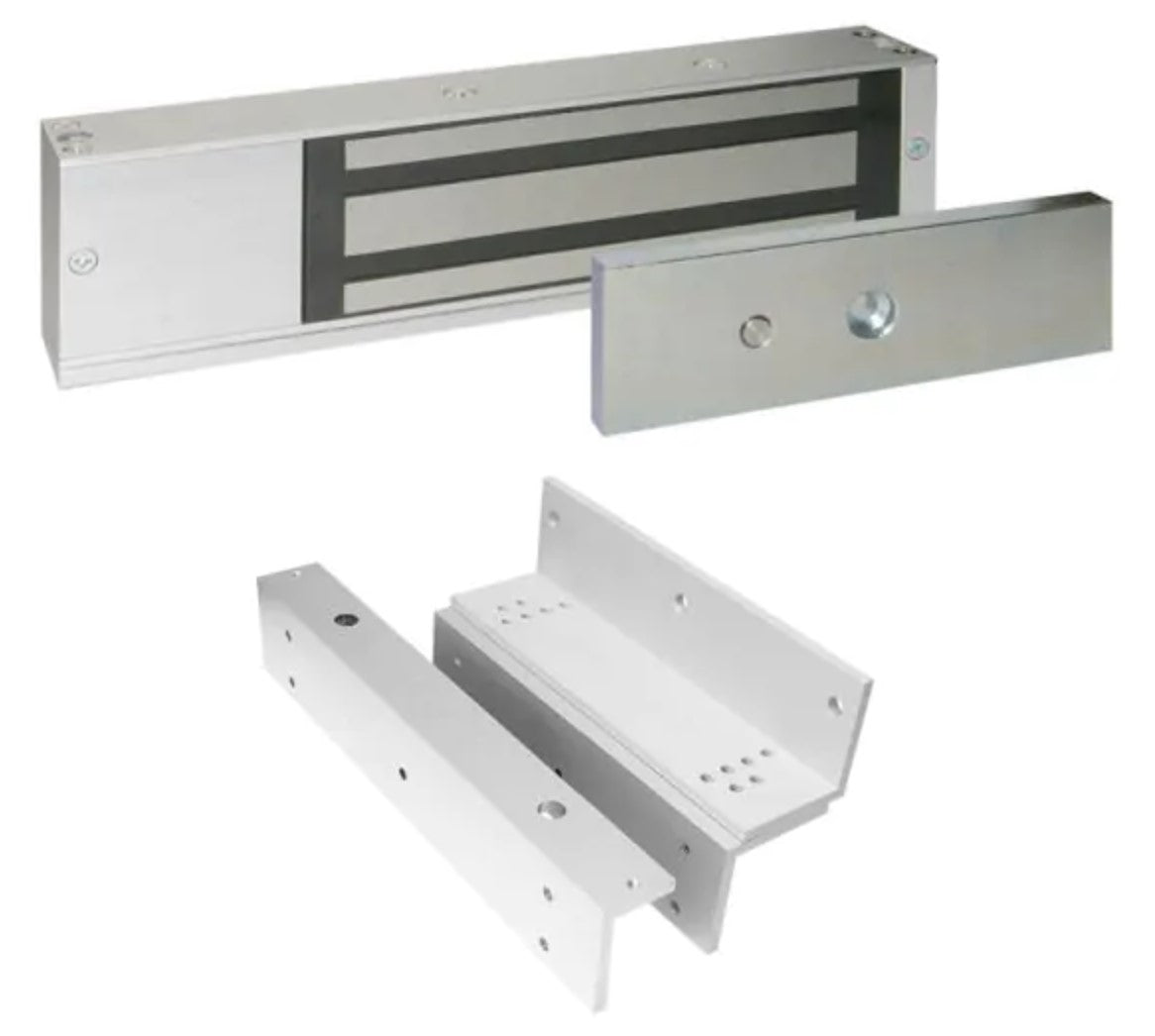 Slimline Single Magnet Unmonitored Supplied With Z & L Brackets - Tested to Grade 2 TS010:2016 - Fire Rated