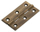 Small Antique Brass (Lacquered) Cabinet Hinges - 64mm x 35mm