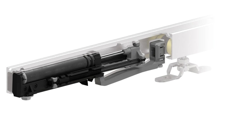 Soft Close Mechanism For Sliding Door Gear Systems