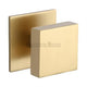 Traditional Square Centre Door Knob - Satin Brass (Lacquered)