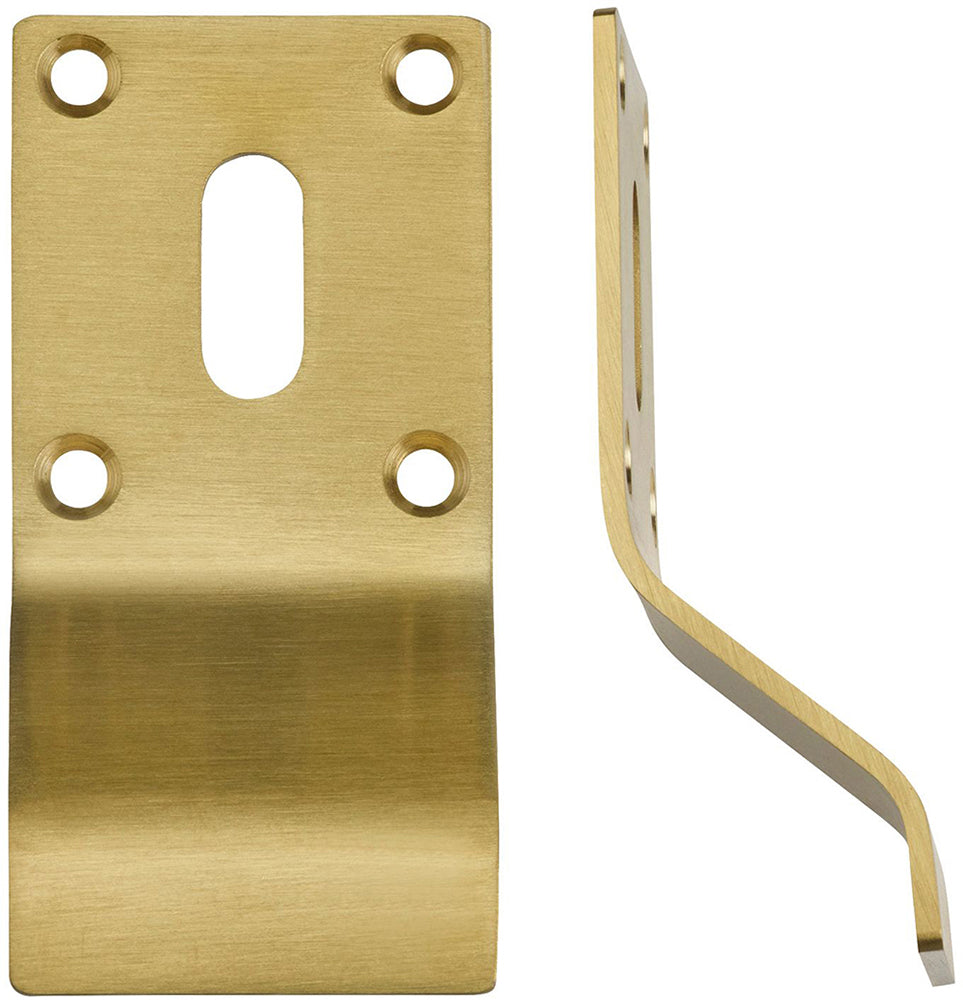Standard Cylinder Pull - Face Fixed - PVD Satin Brass