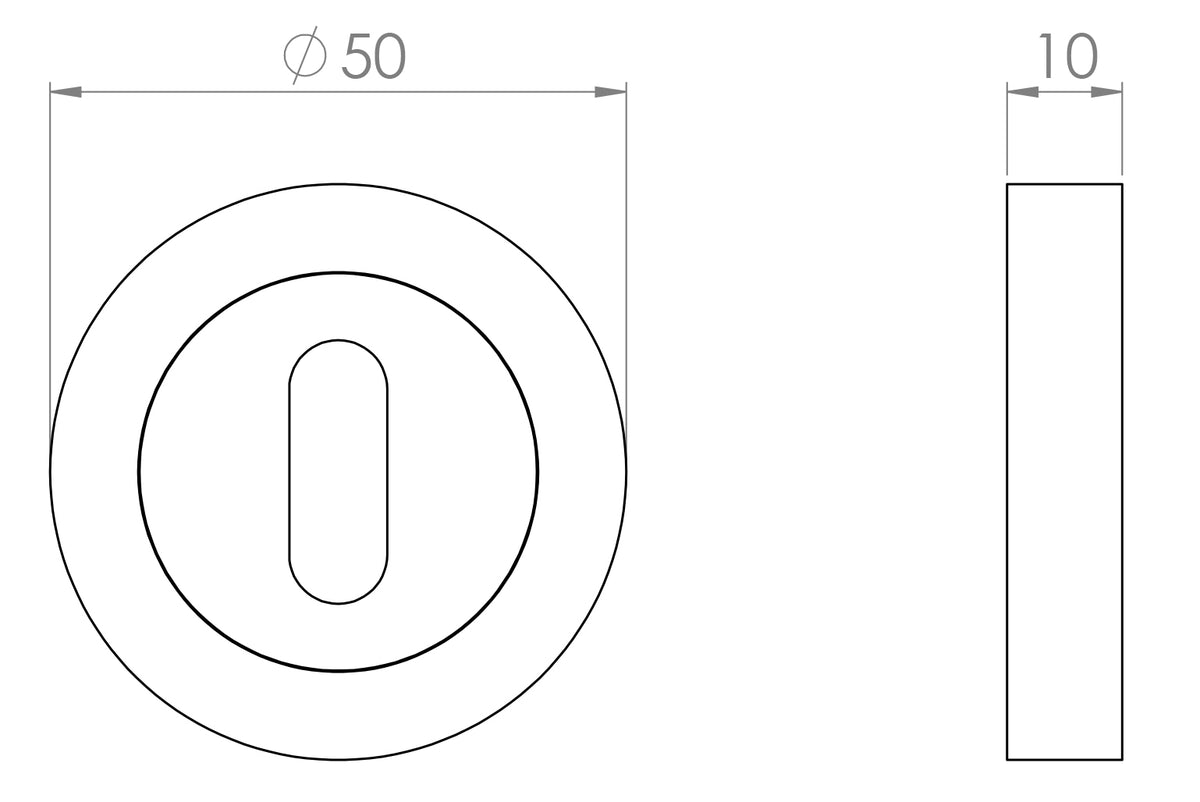Standard Profile Escutcheon - Diagram