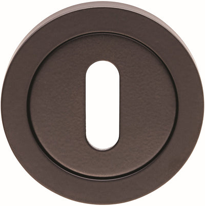 Standard Profile Escutcheon On Concealed Fix Round Rose - 52mm x 7mm - Matt Black