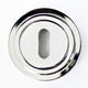 Standard Profile Escutcheon With Stepped Rose - 53mm x 10mm - Polished Nickel