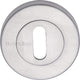 Standard Profile Round Rose Escutcheons - Satin Chrome