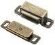 Strong Magnetic Catch For Cupboard Doors - 6kg Pull - Antique Brass (Lacquered)
