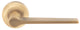 Tapered Design Lever Door Handles With Round Rose - Antique Brass (Lacquered) - Suitable For Use With FD30 / FD60 Fire Doors