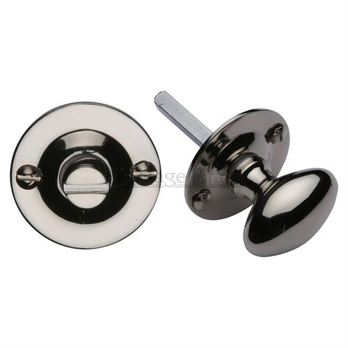 Oval Thumbturn & Release - Polished Nickel