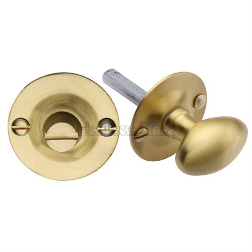 Oval Thumbturn & Release - Satin Brass
