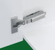 Overlay Hinge With Soft Close For Up To 36mm Thick Doors (And Up To 19mm Overlay) + 0mm Mounting Plate