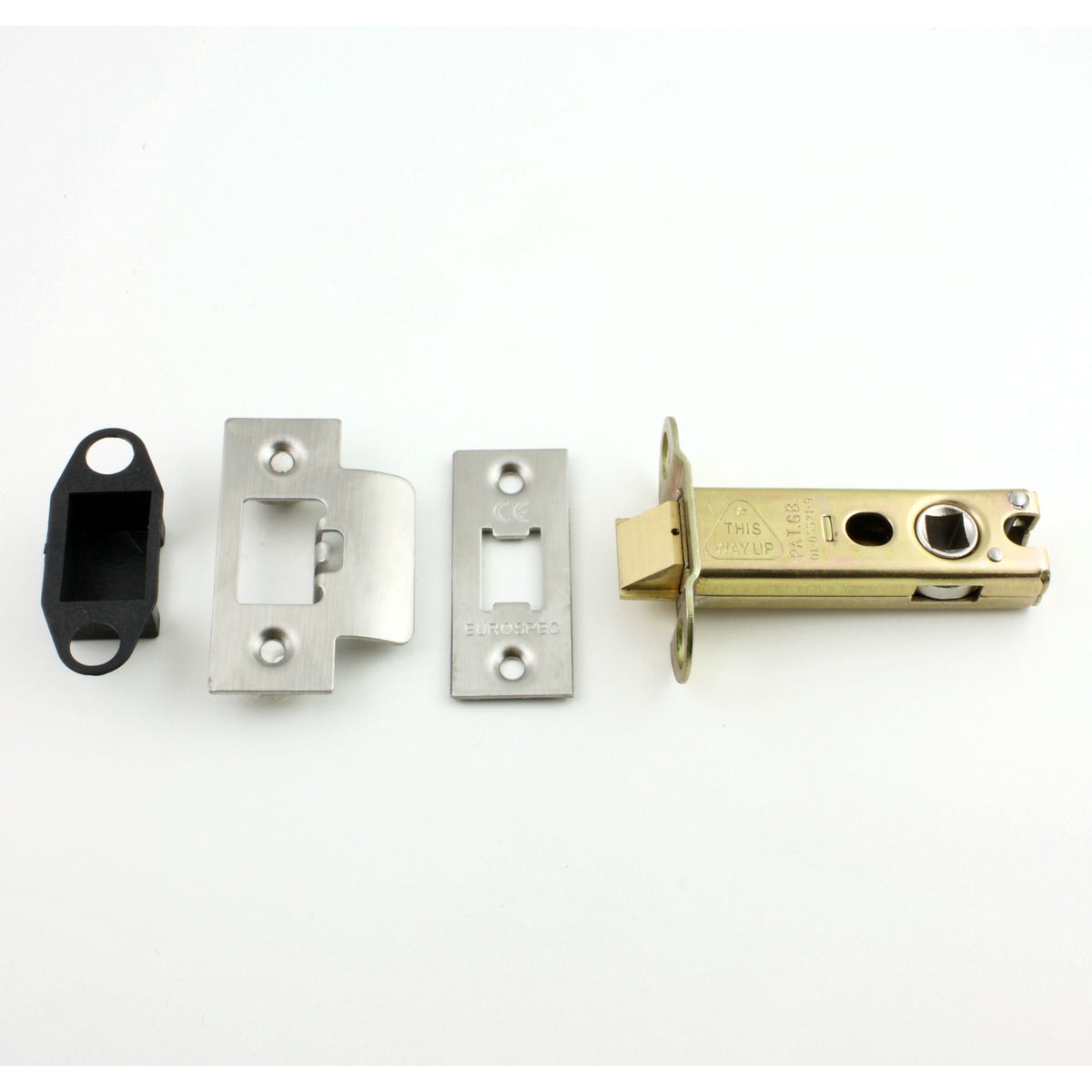 Heavy Duty Double Sprung Tubular Mortice Latch  CE Marked - Suitable For Use On Fire Doors - Satin Stainless Steel - G Johns & Sons Ltd - Architectural Ironmongery