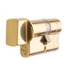 TS007 1 Star Rated - BS Kitemarked - 6 Pin Anti Snap Euro Cylinders High Security Range - Key & Thumb Turn - Polished Brass (Lacquered)